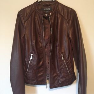 Brown pleather jacket